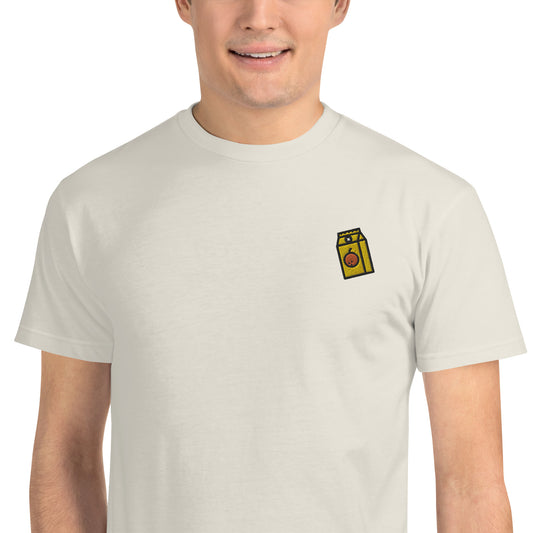 Juice Box Embroidered Sustainable T-Shirt